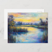 Rustige Havel Havelland rivier bij Dusk Feestdagenkaart (Voorkant / Achterkant)