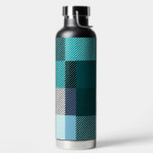 Rustige, hedendaagse geplakte waterfles (Links)