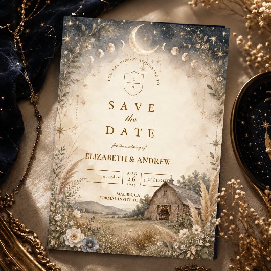 Rustige Hemelbruiloft Save The Date