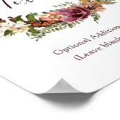 Rustige Herfst - Aangepaste tekst voor Floral & Gr Poster (Hoek)