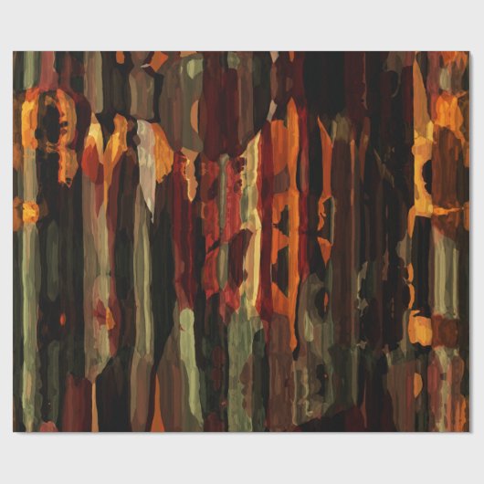 Rustige Herfst Abstracte kunstschildertextuur Cadeaupapier (Vlak)