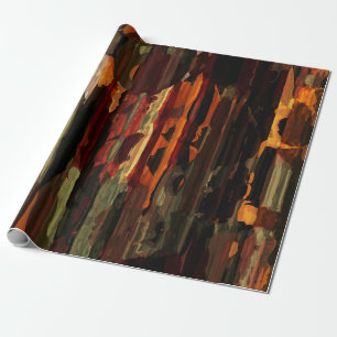 Rustige Herfst Abstracte kunstschildertextuur Cadeaupapier