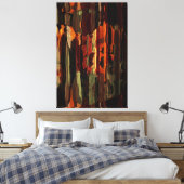 Rustige Herfst Abstracte kunstschildertextuur Canvas Afdruk (Insitu (Slaapkamer))