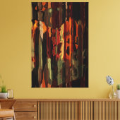 Rustige Herfst Abstracte kunstschildertextuur Canvas Afdruk (Insitu (Woonkamer))