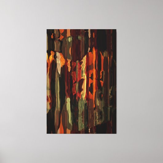 Rustige Herfst Abstracte kunstschildertextuur Canvas Afdruk (Voorkant)