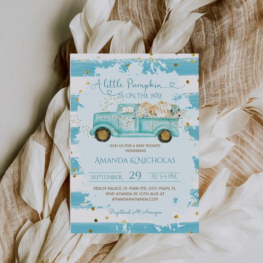 Rustige Herfst Baby shower Kaart