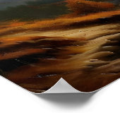 Rustige herfst bergstroom poster (Hoek)