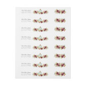 Rustige Herfst Blue Pumpkin Burgundy Red Floral (Vel)