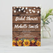 Rustige Herfst Bridal Shower Kaart (Staand voorkant)