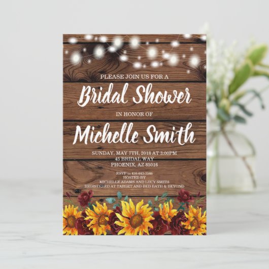 Rustige Herfst Bridal Shower Kaart (Staand voorkant)