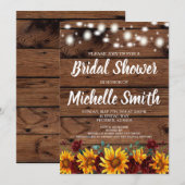 Rustige Herfst Bridal Shower Kaart (Voorkant / Achterkant)