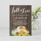 Rustige Herfst Bridal Shower-uitnodiging Kaart (Staand voorkant)