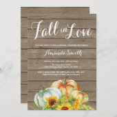 Rustige Herfst Bridal Shower-uitnodiging Kaart (Voorkant / Achterkant)