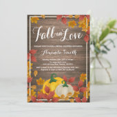 Rustige Herfst Bridal Shower-uitnodiging Kaart (Staand voorkant)