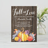 Rustige Herfst Bridal Shower-uitnodiging Kaart (Staand voorkant)