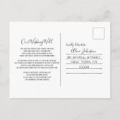 Rustige herfst bruiloft RSVP briefkaart (Achterkant)