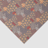 Rustige Herfst champignons hartenontkoppeling Tissuepapier (Detail)