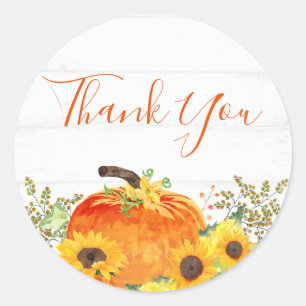 Rustige Herfst Dank Je Ronde Sticker