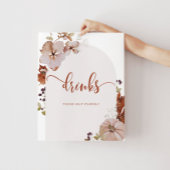 Rustige herfst Drinken helpen uzelf Poster