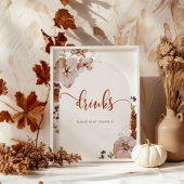 Rustige herfst Drinken helpen uzelf Poster