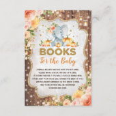 Rustige Herfst Elephant Pumpkin Boeken voor Baby Informatiekaartje (Voorkant)