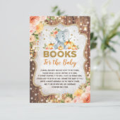 Rustige Herfst Elephant Pumpkin Boeken voor Baby Informatiekaartje (Staand voorkant)