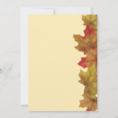 Rustige Herfst Feest Herfstbladeren Kaart (Achterkant)