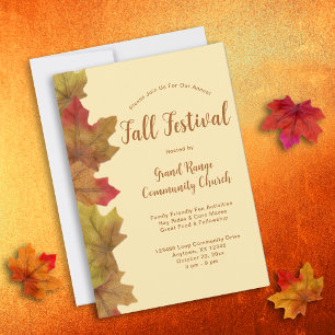 Rustige Herfst Feest Herfstbladeren Kaart