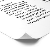 Rustige Herfst Floral 8 Tafel Buurzentaart Poster (Hoek)