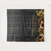 Rustige herfst floral bruiloft foto's achtergrond wandkleed (Voorkant (horizontaal))