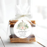 Rustige Herfst Floral Pumpkin S'More Love Favor Cl Ronde Sticker<br><div class="desc">Gebruik deze mooie stickers van meer liefde op smakelijke bundels van ons meer plezier! Gemakkelijk om de naam en de gebeurtenis uit te geven. Geweldig voor baby showers,  vrijgezellenfeesten en bruiloften! Bekijk het hele Rustic Herfst Floral Pumpkin-collectie voor meer overeenkomende objecten!</div>