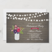 Rustige Herfst Floral Surprise Retirement Party Kaart (Voorkant)