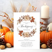 Rustige Herfst Floral Thanksgiving Kaart