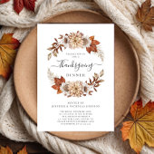 Rustige Herfst Floral Thanksgiving Kaart