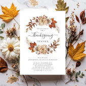 Rustige Herfst Floral Thanksgiving Kaart