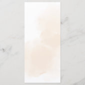 Rustige Herfst Floral Threadding Dinner Menu (Achterkant)