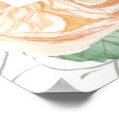 Rustige Herfst Floral Vrijgezellenfeest Welkomstte Poster (Hoek)