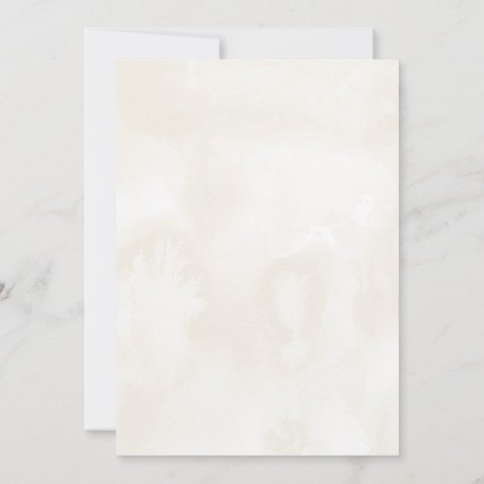 Rustige Herfst Floral Wedding Uitnodiging (Achterkant)