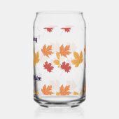 Rustige Herfst Friendsgiving Aangepaste Namen Kunn Blikvorm Glas (Links)