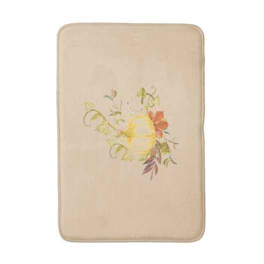 Rustige Herfst - Geel beige en goudherfst Badmat (Voorkant Verticaal)