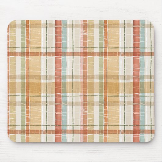 Rustige Herfst Geplakt Waterverf Patroon Muismat (Voorkant)