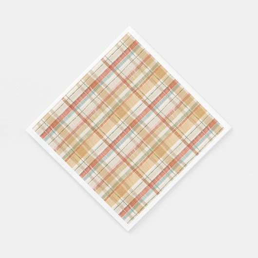 Rustige Herfst Geplakt Waterverf Patroon Servet (Hoek)