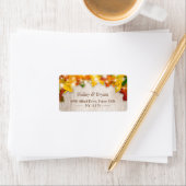 Rustige herfst Gold Maple leest String Lights Etiket (Insitu)