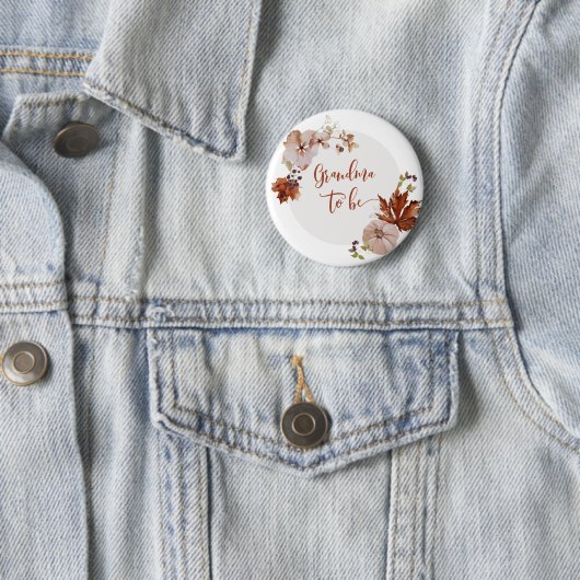 Rustige herfst Grandma om Button te zijn (In situ)