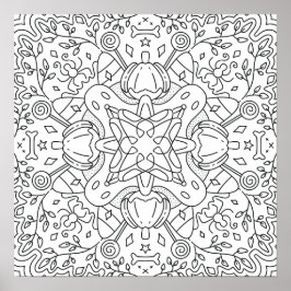 Rustige Herfst: Halloween Magie Kleuren Poster