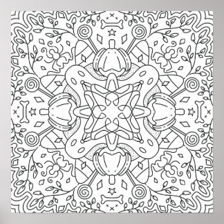 Rustige Herfst: Halloween Magie Kleuren Poster