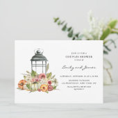 Rustige Herfst Harvest Lantern Couples Shower Kaart (Staand voorkant)