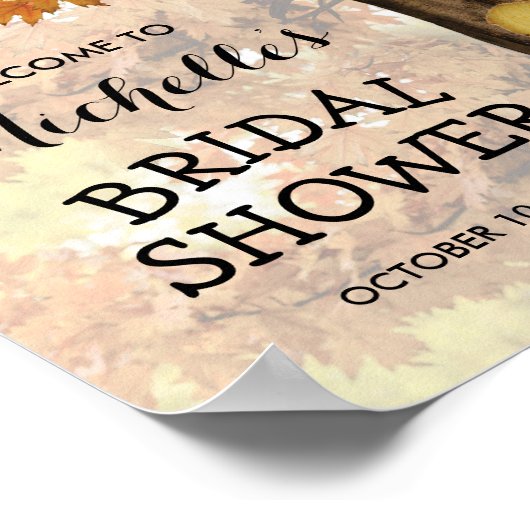 Rustige Herfst herfst Vrijgezellenfeest boomverlic Poster (Hoek)