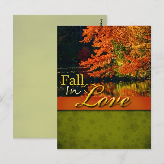 Rustige Herfst in Briefkaart voor liefdesweddensch (Voorkant / Achterkant)