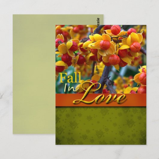 Rustige Herfst in Briefkaart voor liefdesweddensch (Voorkant / Achterkant)